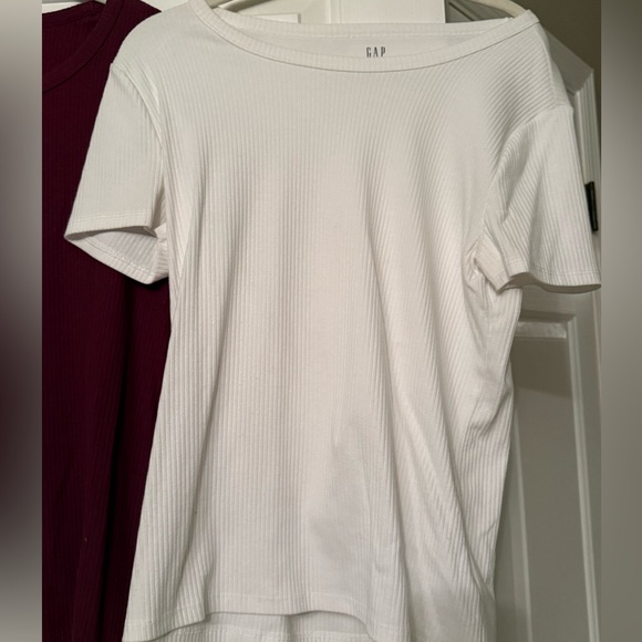 Gap Short Sleeve Ribbed  Crewneck T Shirt Bundle Of 2 Women’s Size Large - Picture 2 of 9